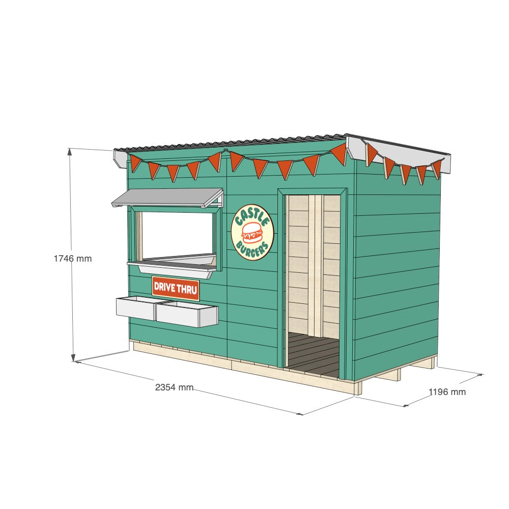 Burger Drive Thru Cubby House