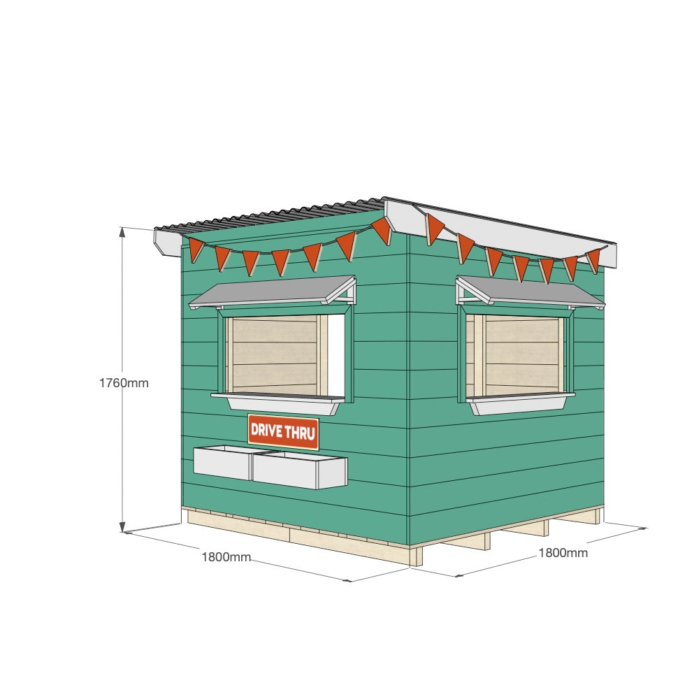 Burger Drive Thru Cubby House
