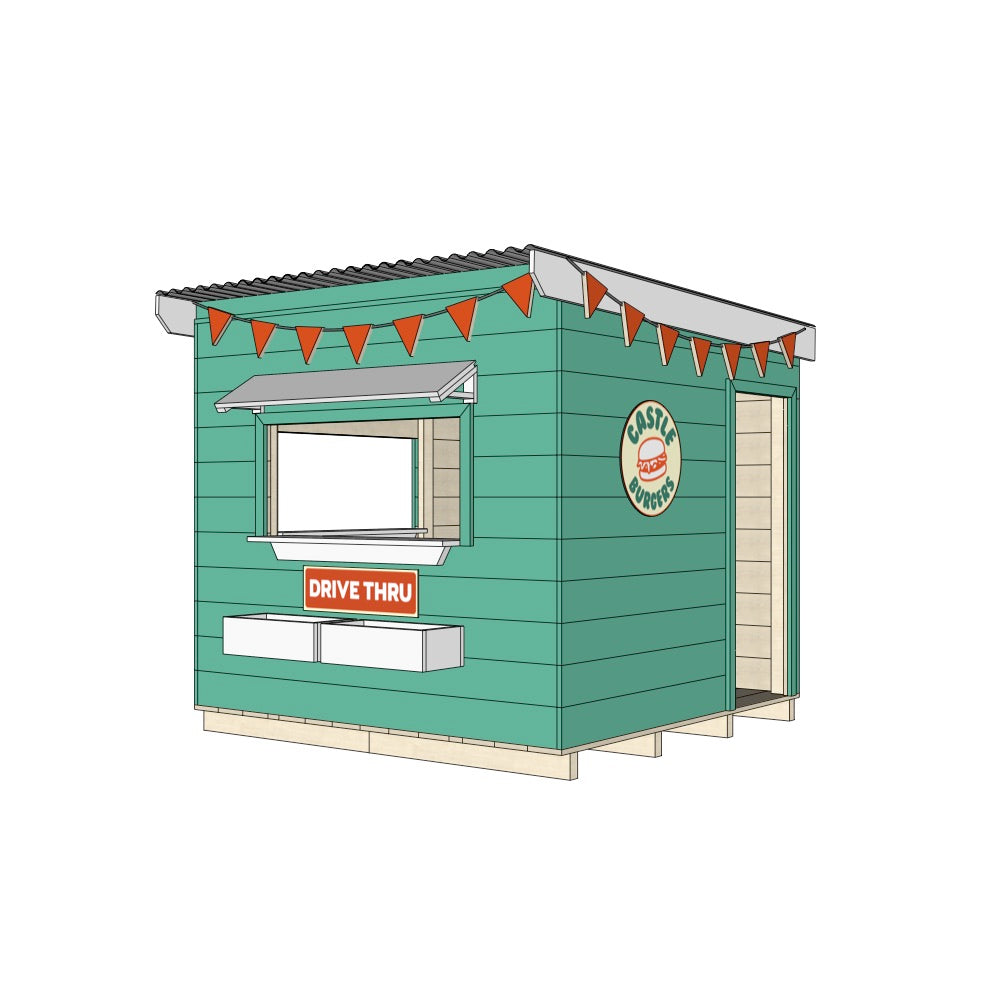 Burger Drive Thru Cubby House