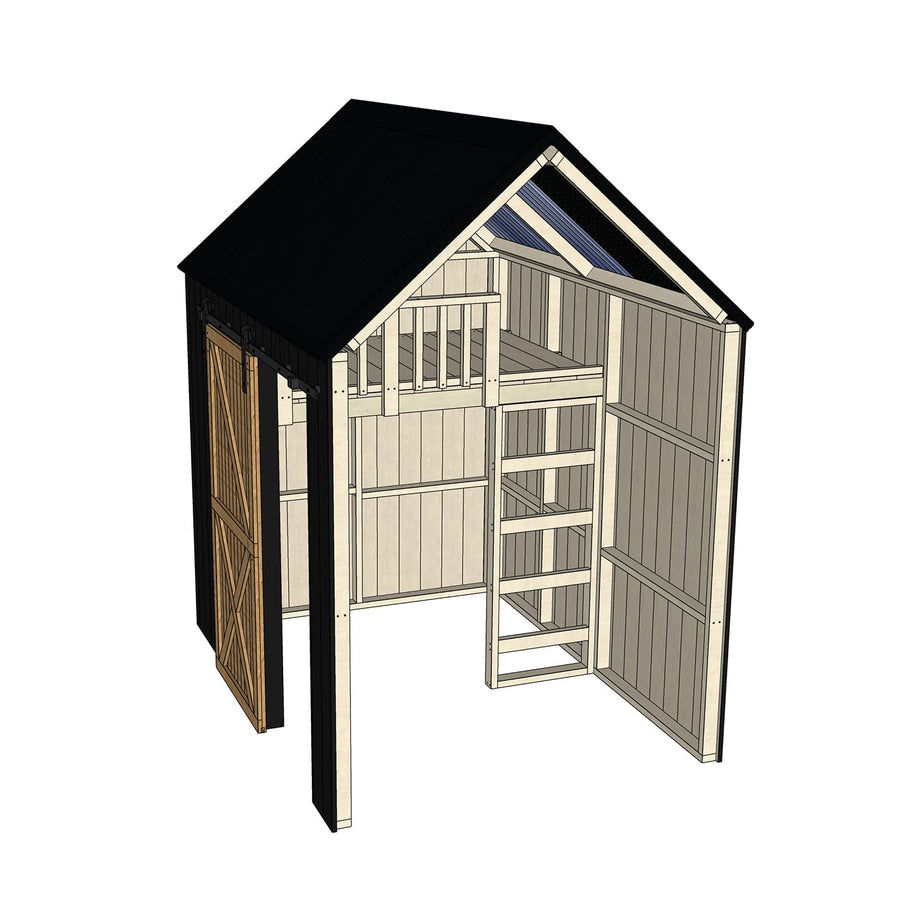 Barn with Mezzanine Cubby House - Residential