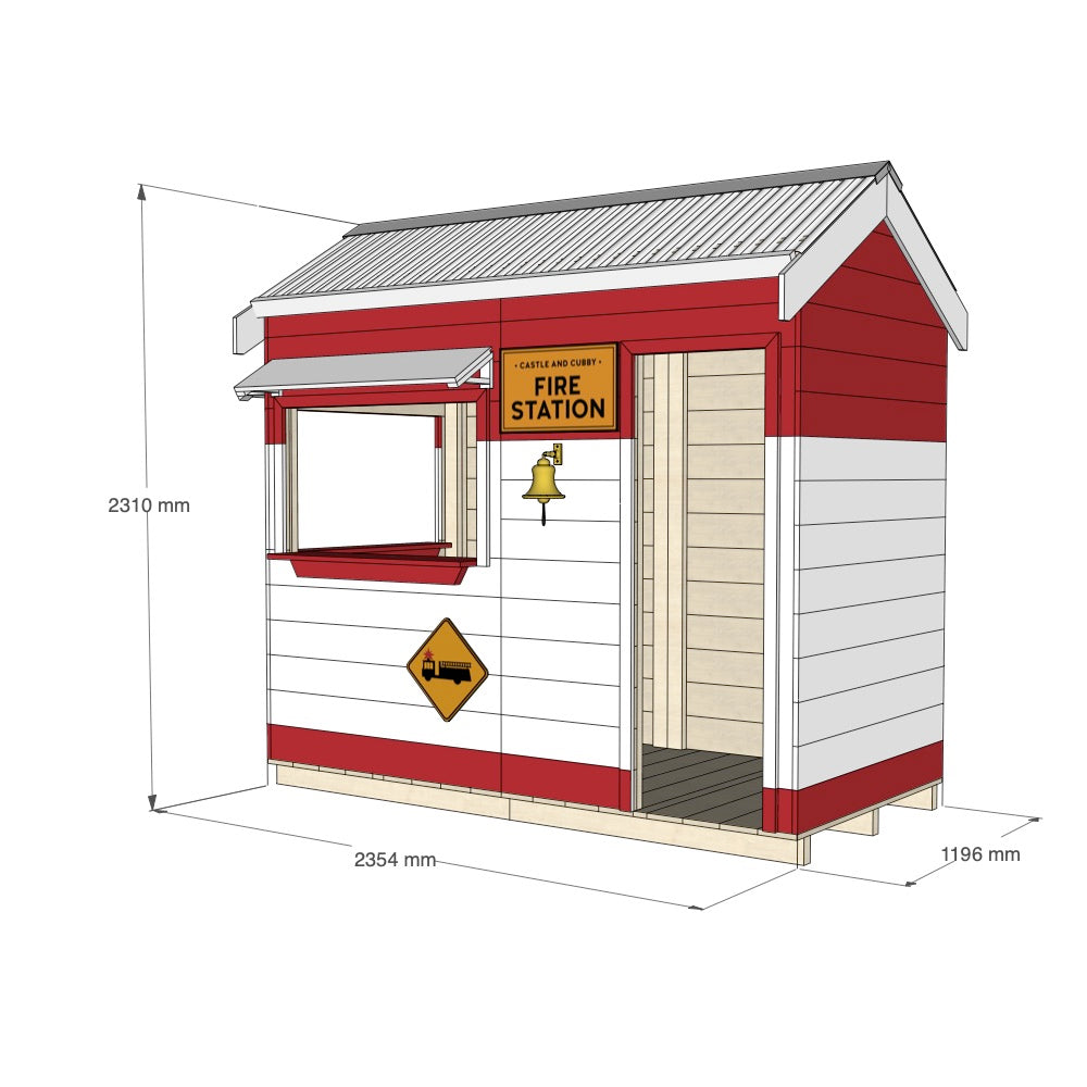 Fire Station Cubby House