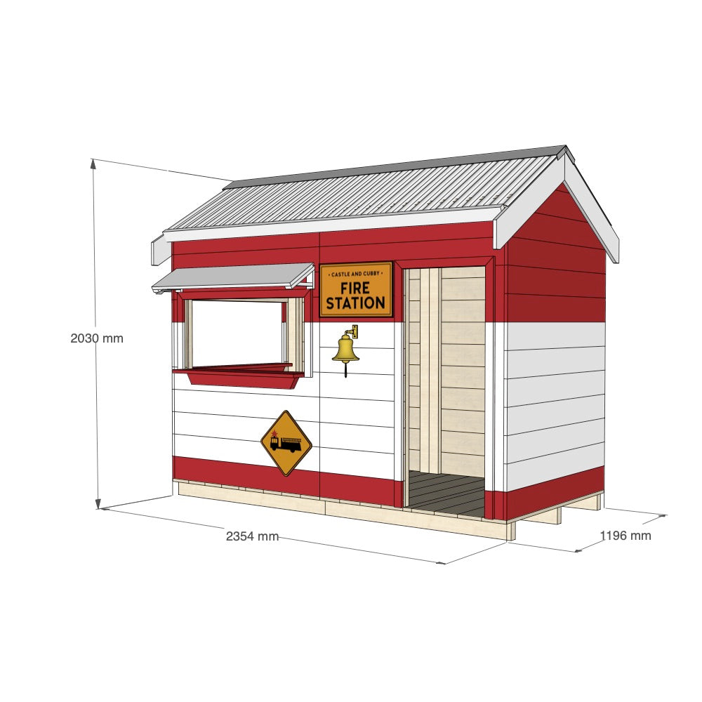 Fire Station Cubby House