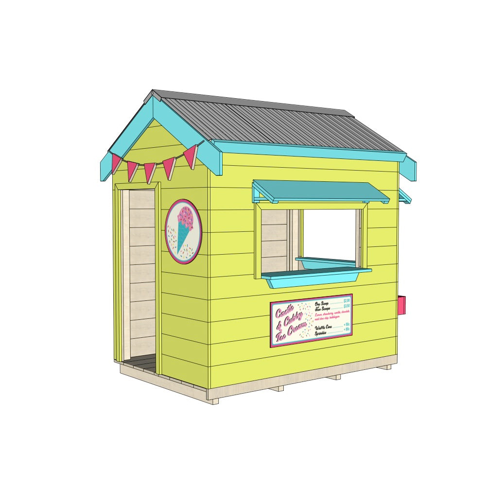 Ice Cream Shop Cubby House