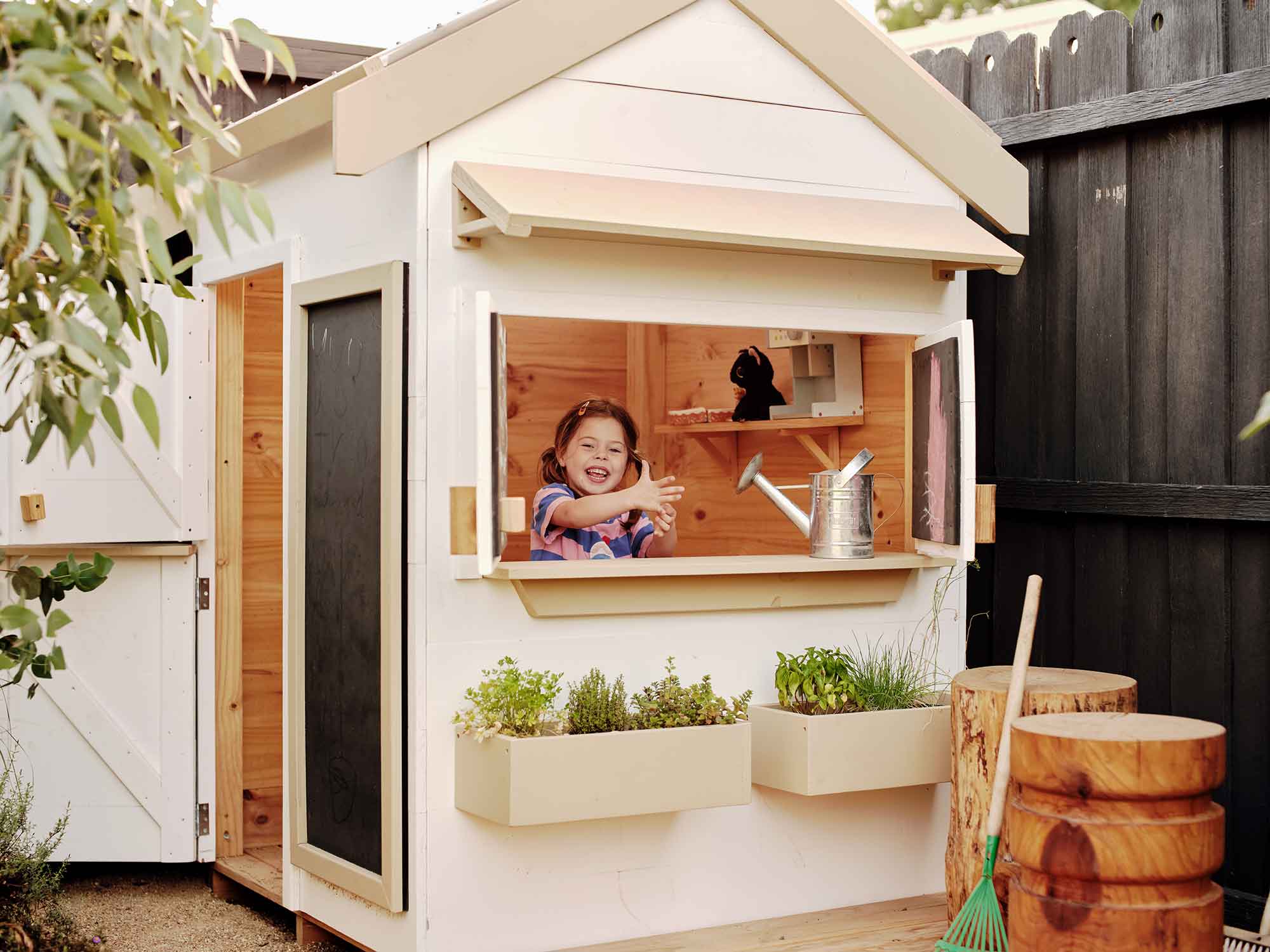 Shelf Wooden Cubby Cubby House Plans Better Homes And