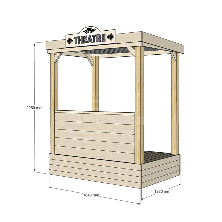 Timber Stage Random Pattern Outdoor Timber Stages | Built for Drama Play at Schools and Home ...