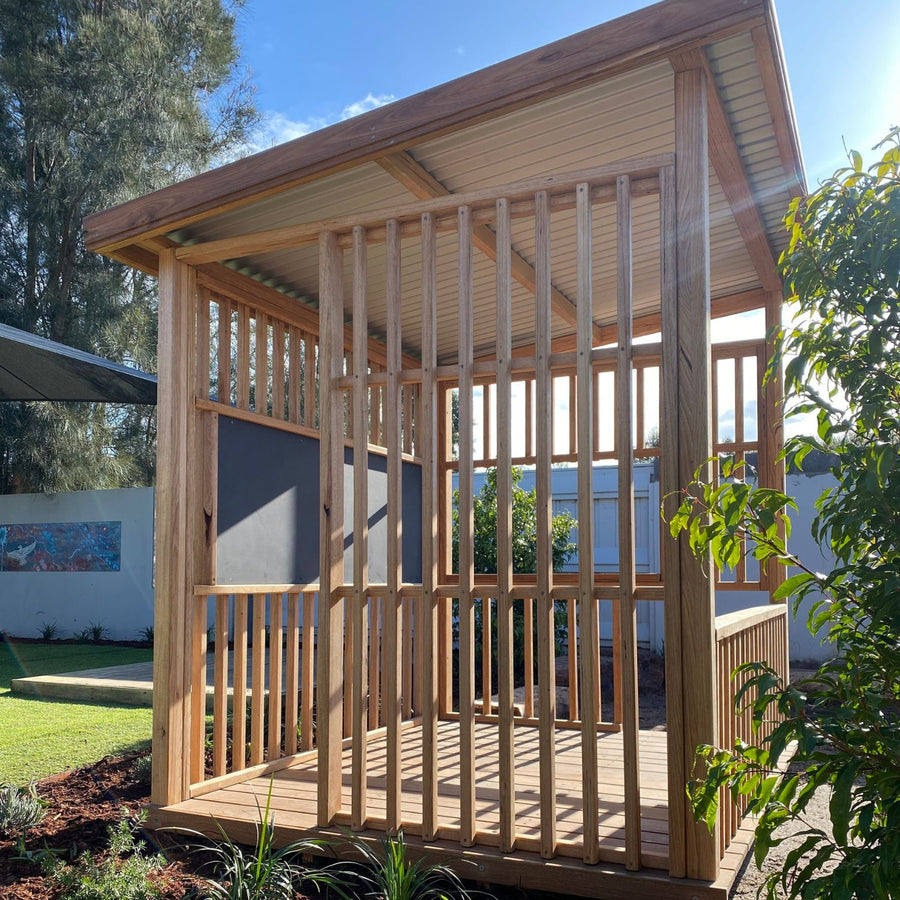 Hut Cubby House - With Doors & Windows