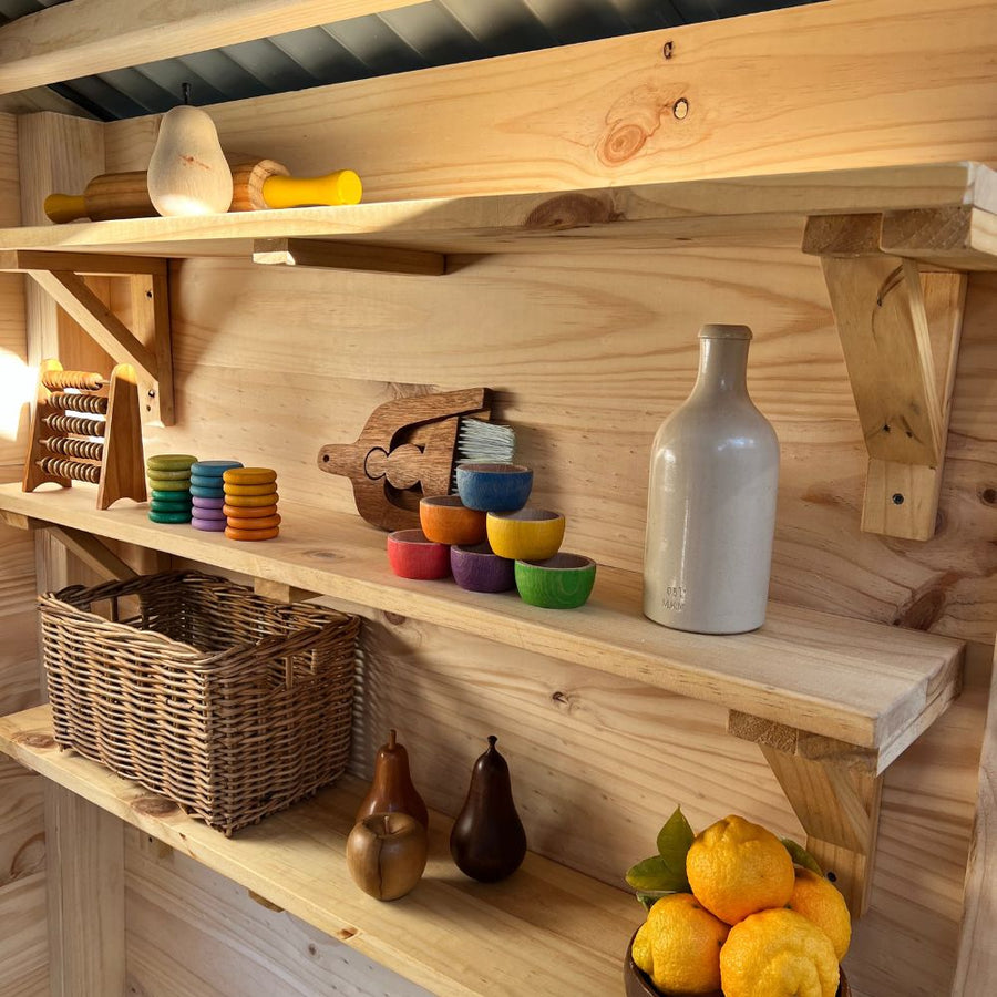 Wooden Wall Shelf - A Cubby House Accessory