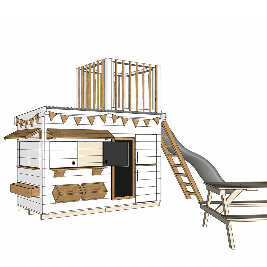 The 'Wilde and Blue' Fort Top Cubby Package