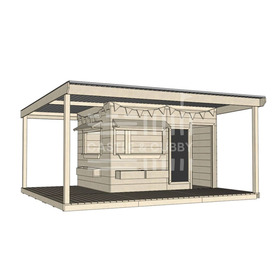 Layout options for large square cubby with wraparound verandah