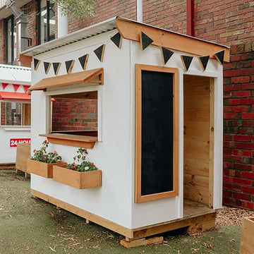 Commercial Signature Style: Flat Roof Wooden Cubby Houses