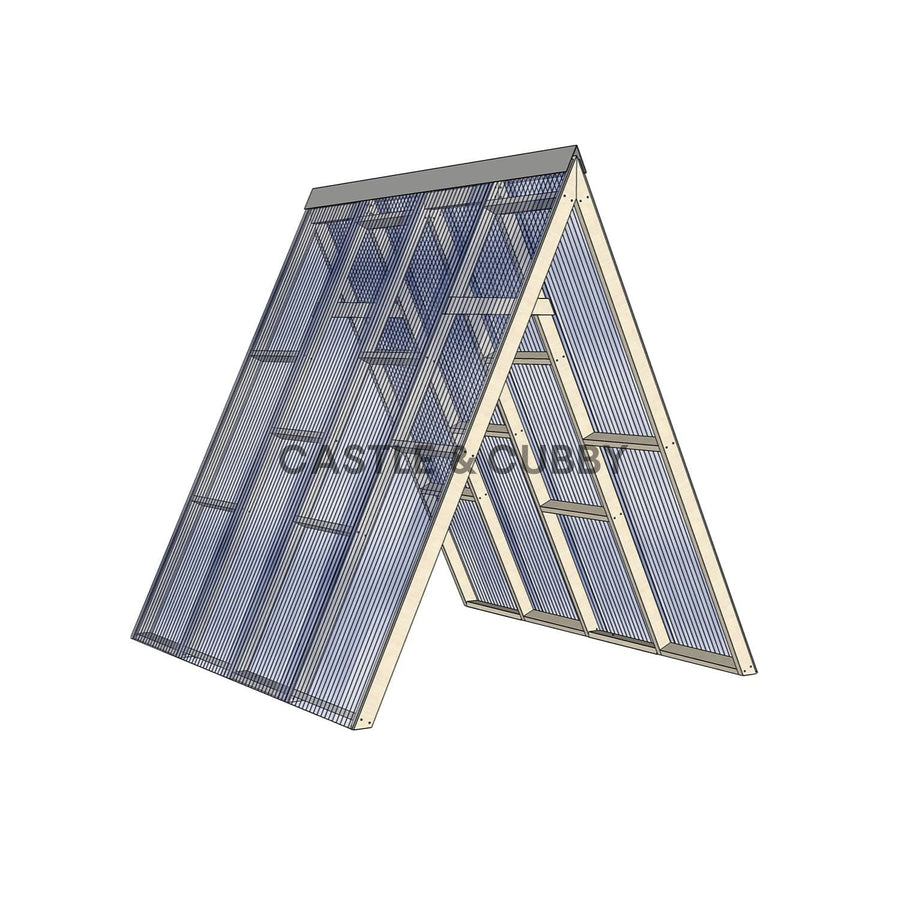 Open A-Frame Cubby House