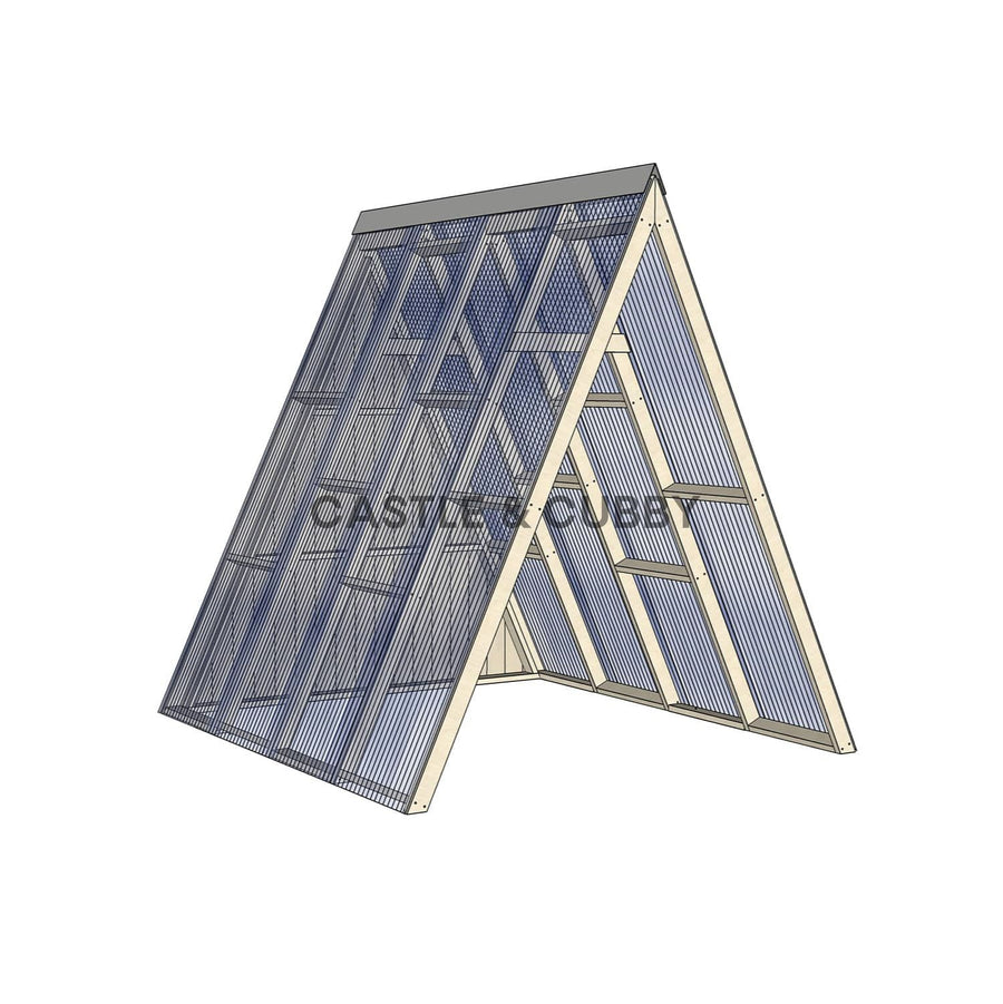 Open A-Frame Cubby House