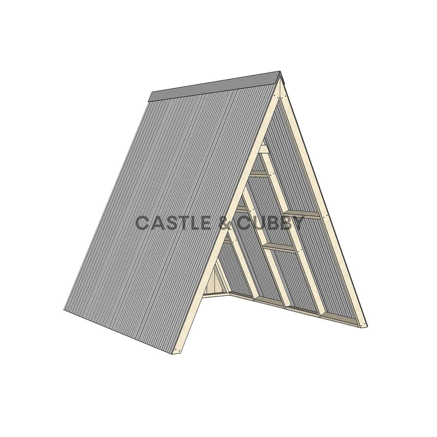 Open A-Frame Cubby House