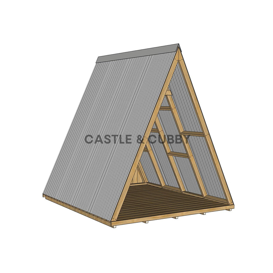 Open A-Frame Cubby House