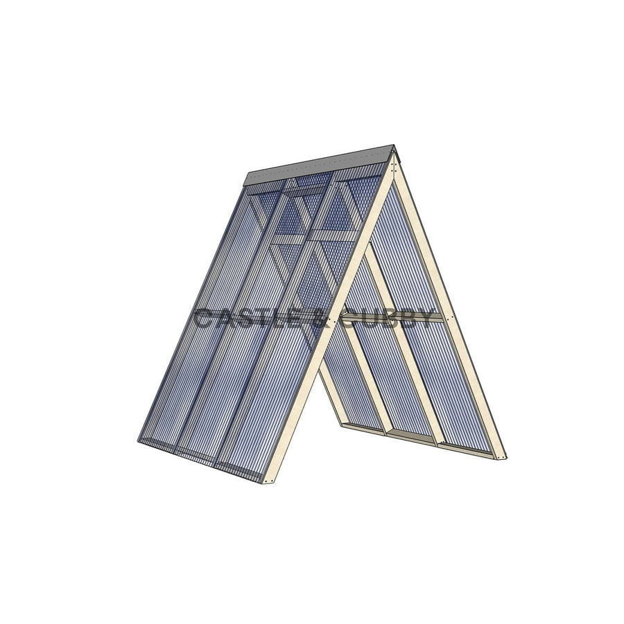 Open A-Frame Cubby House