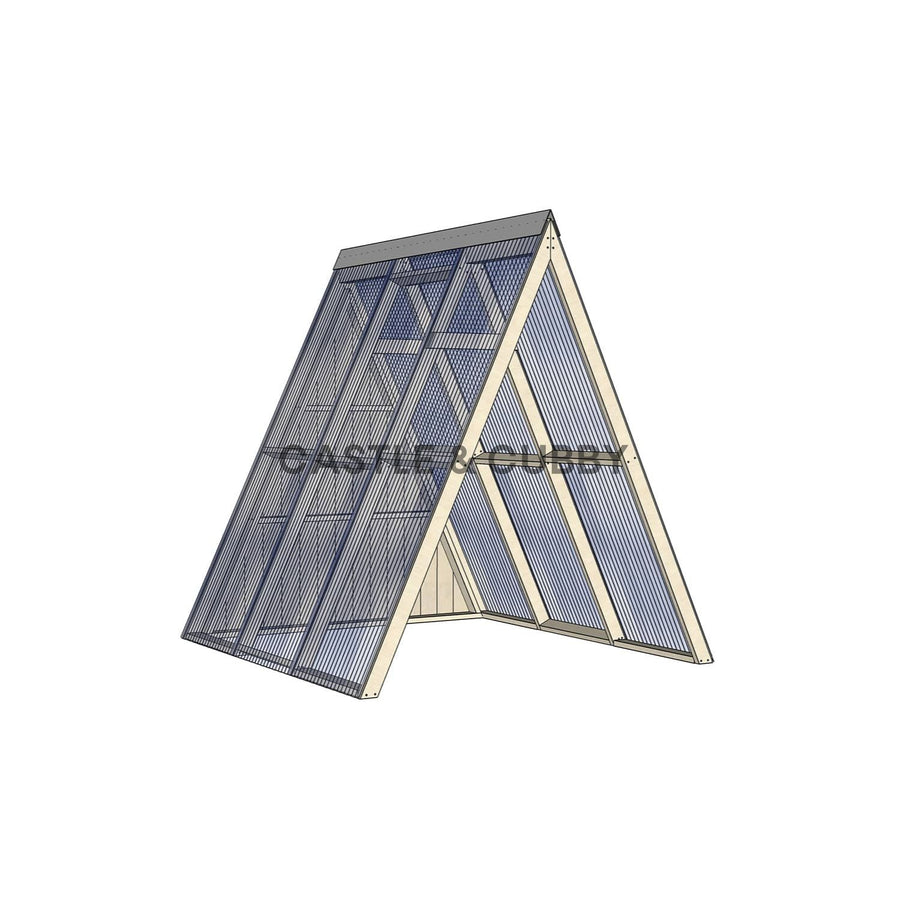 Open A-Frame Cubby House