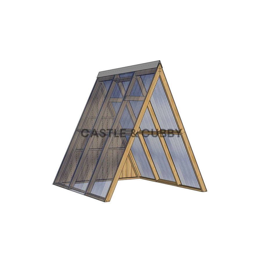 Open A-Frame Cubby House