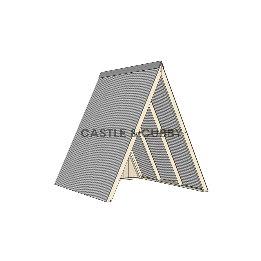 Open A-Frame Cubby House
