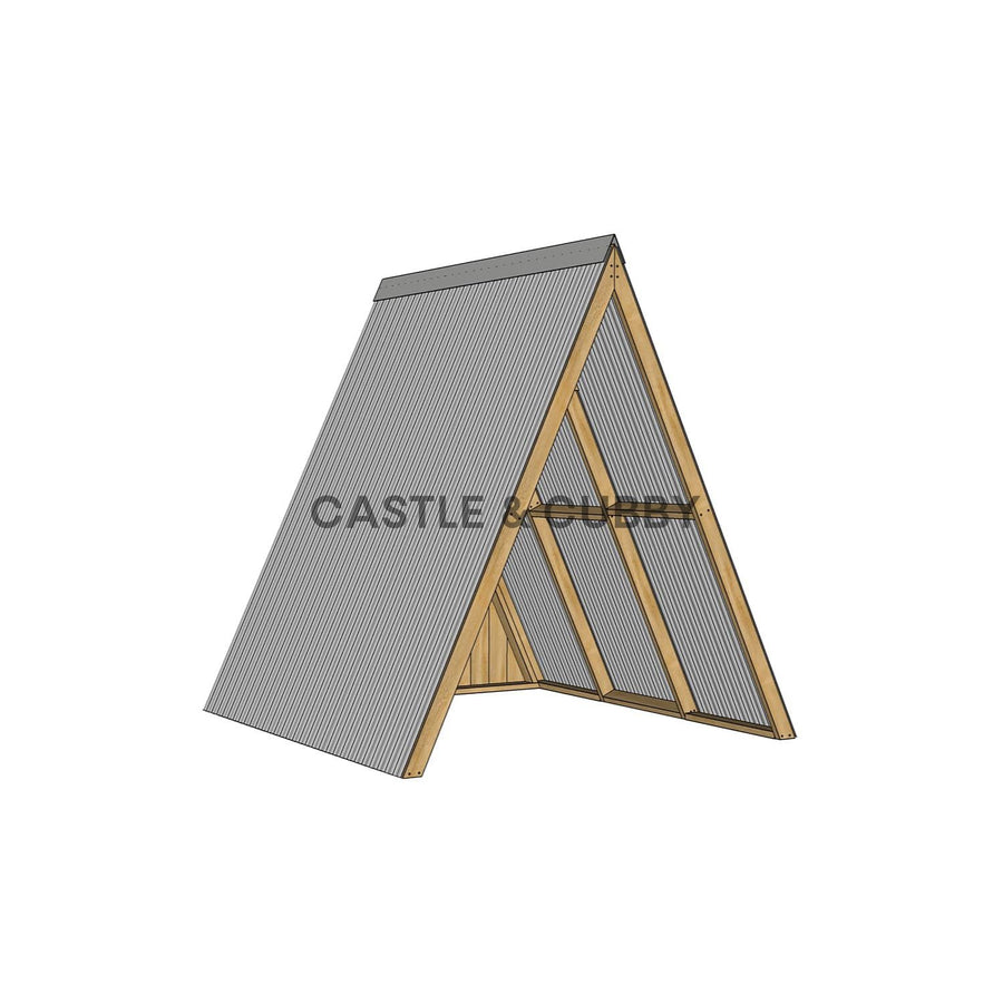 Open A-Frame Cubby House