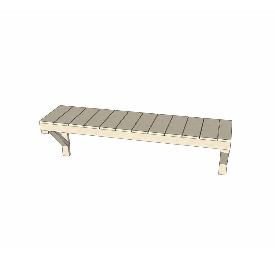 Cubby House 1800mm Internal Timber Bench Workshop or Crafting Desk