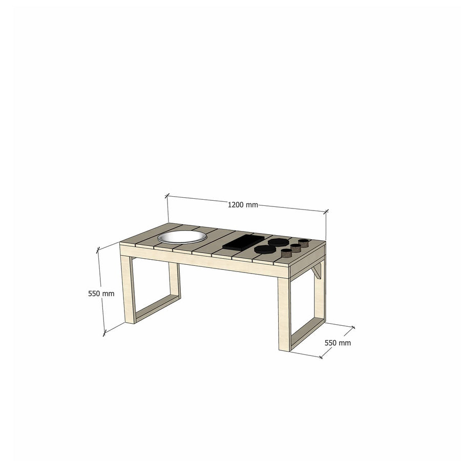 Kids' Wooden Play Kitchens - Best suited undercover