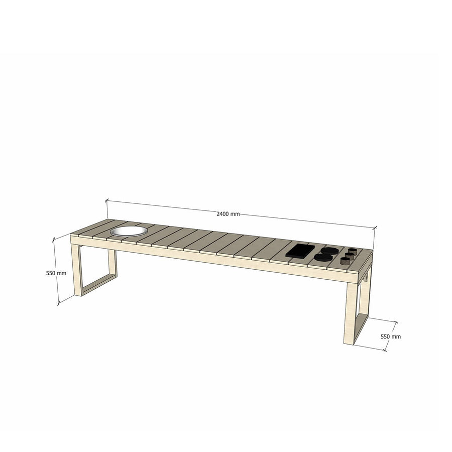 Kids' Wooden Play Kitchens - Best suited undercover