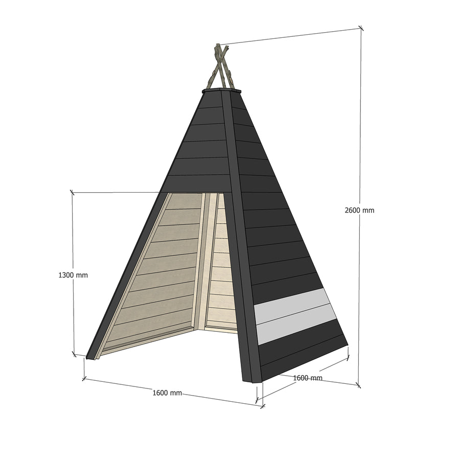 Timber Teepee Cubby Houses