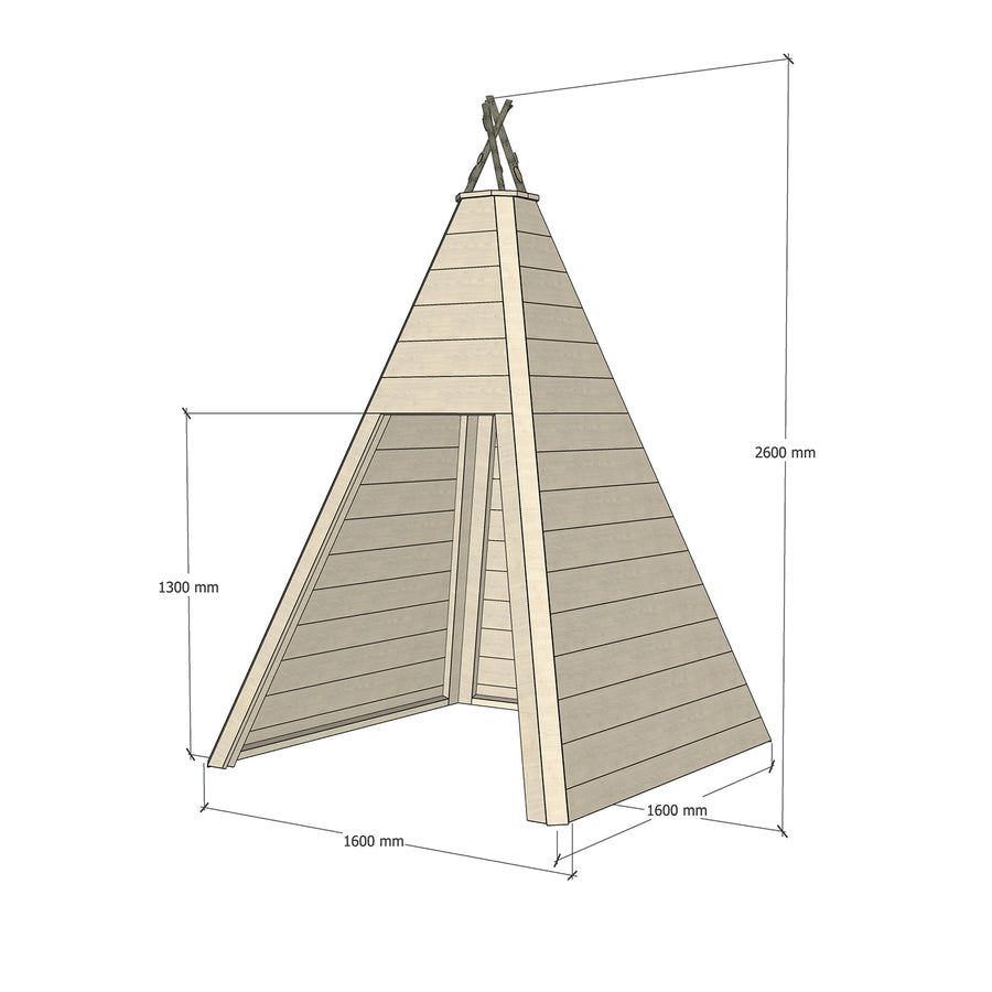 Timber Teepee Cubby Houses