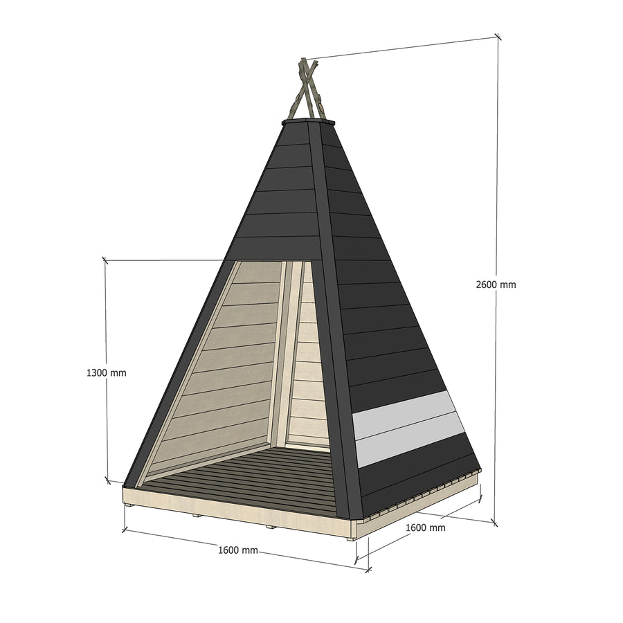 Timber Teepee Cubby Houses